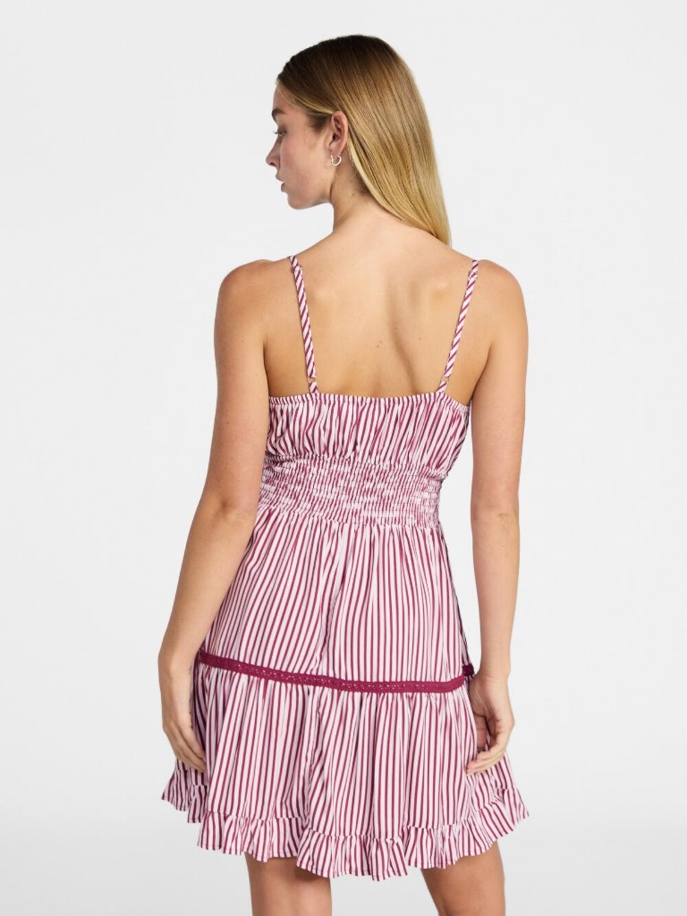 No Boundaries Ruffle Smocked Mini Dress, Women's XXS-XXL - Picture 3 of 5